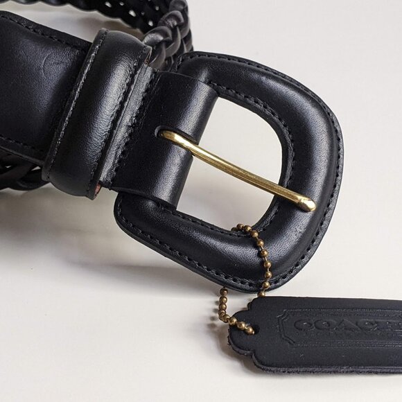 Coach Black Leather Belt 3851 Size: Small